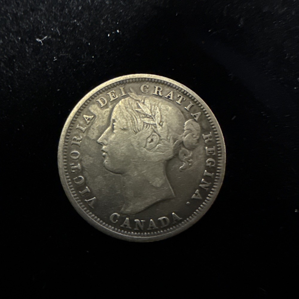1858 Canada Twenty Cent 20C Silver Coin  A5