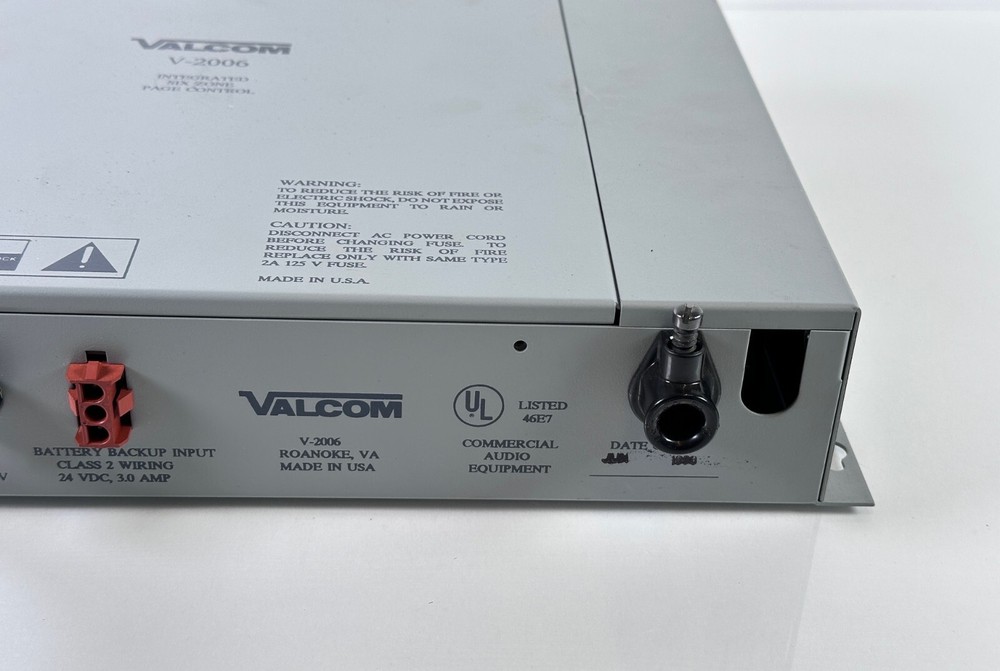 Valcom V-2006 Intergrated Six Zone Page Control