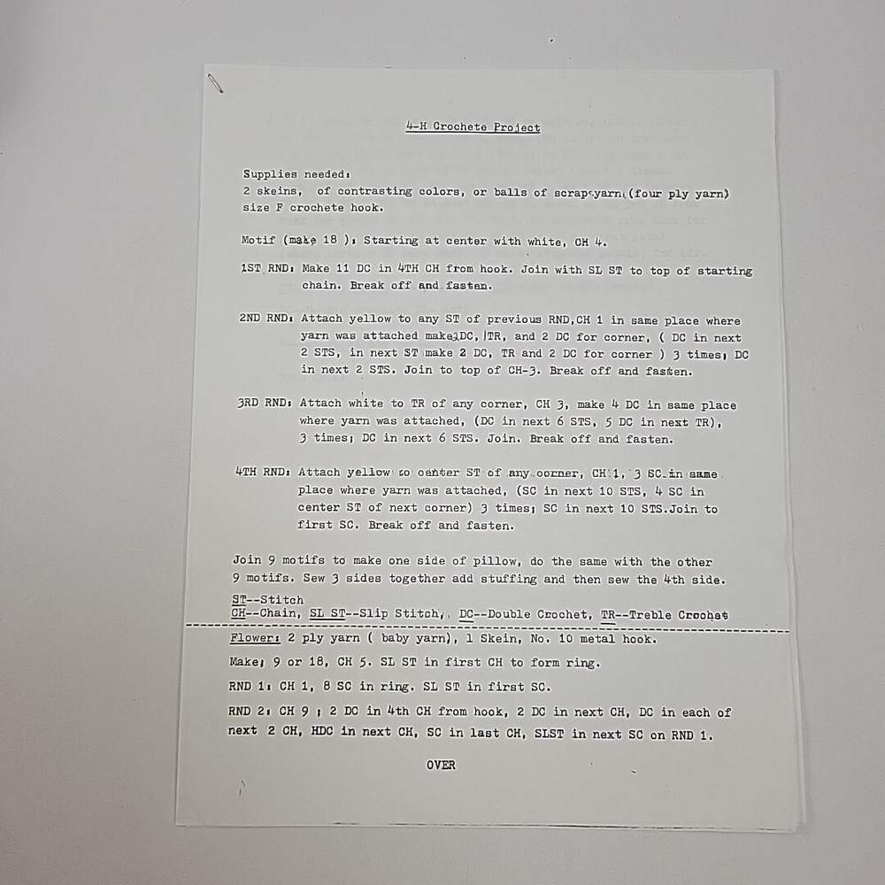 Creative Crochhet UW Extension 1973