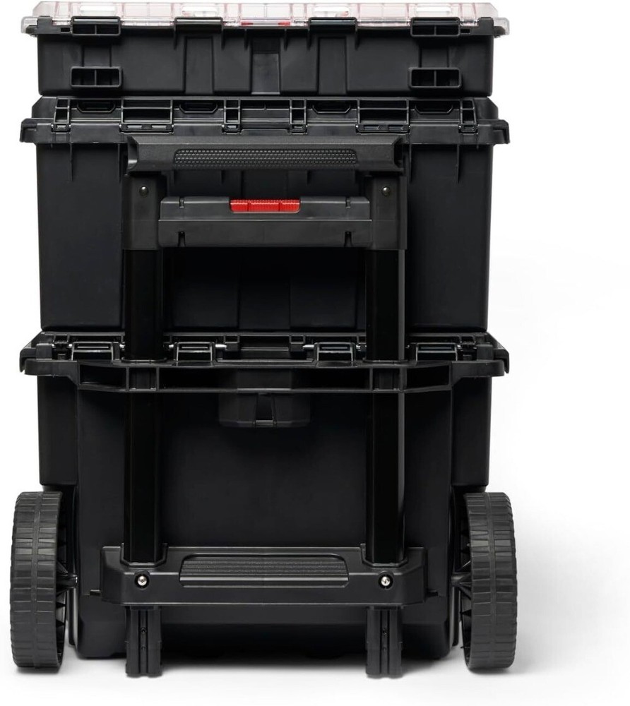 Keter Stack-n-Roll Modular Tools Organizer for Garage Storage and DIY, NEW..