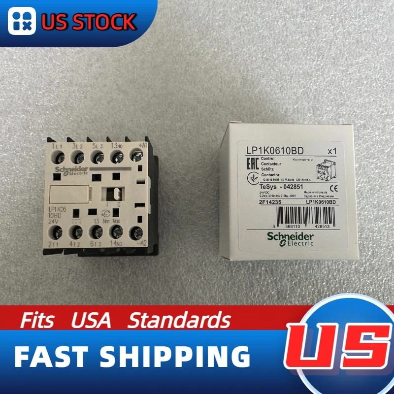 LP1K0610BD Schneider New Contactor: Expedited Shipping, US In-Stock