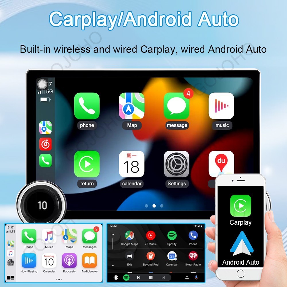 CarPlay 4+64GB For Toyota Sienna 2004-2010 Android 13 Car Stereo Radio Navi GPS