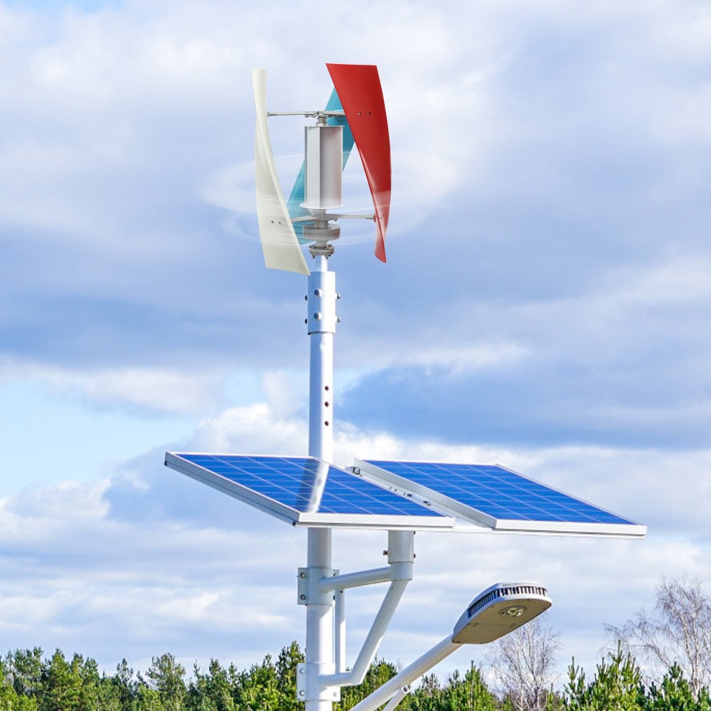 100W 24V Vertical Wind Turbine Generator Helix Wind Generator With Controller
