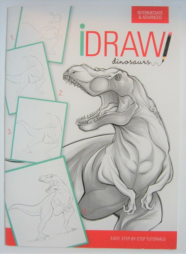 iDraw Dinosaurs Easy Step by Step Tutorials Intermediate and Advanced Level