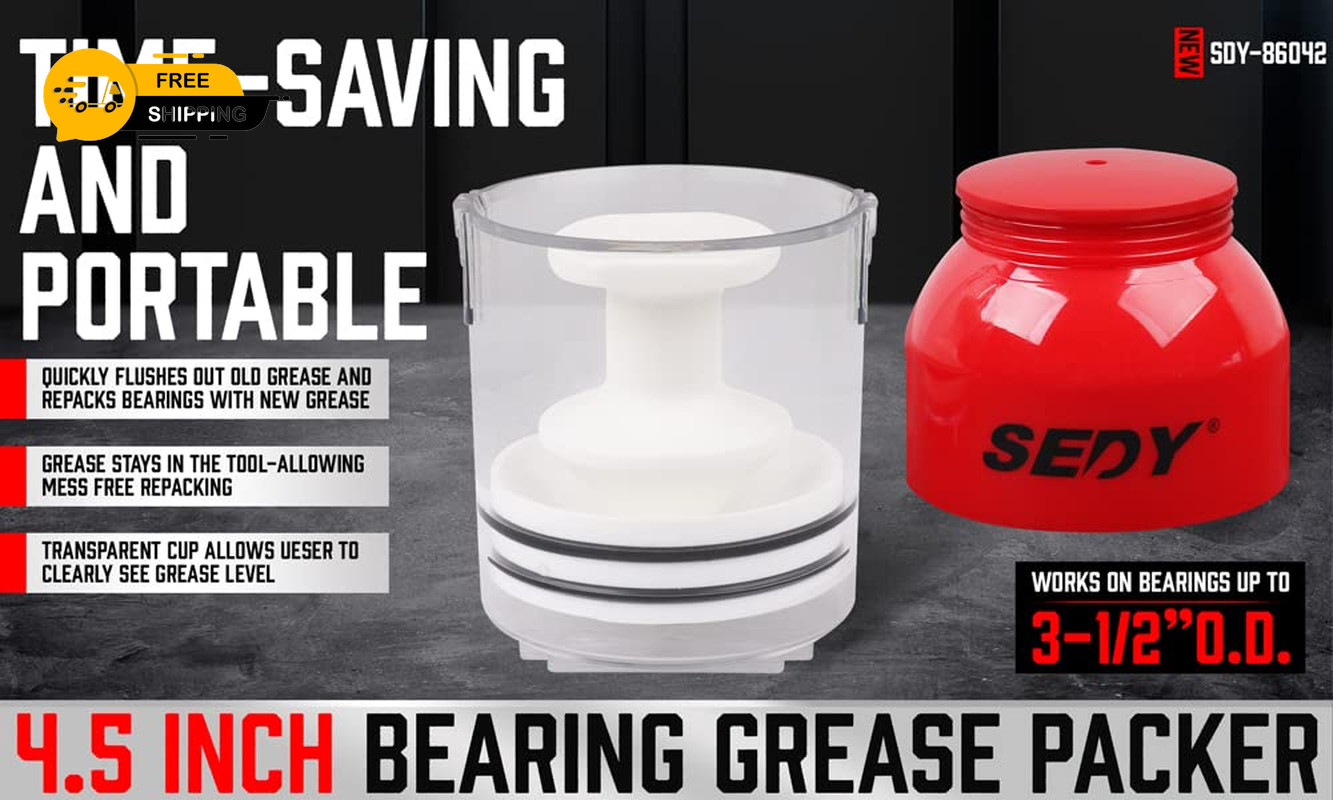 Premium Bearing Packer Kit, Handy Wheel Bearing Packer Tool Portable Wheel Beari