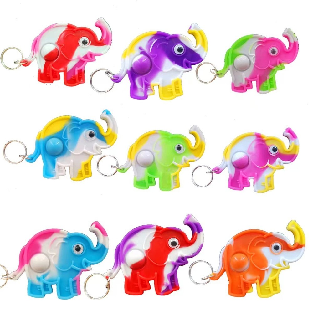 PSDFH 24 Packs Funny Present Unique Mini Elephant Assorted fidgets Bubble...