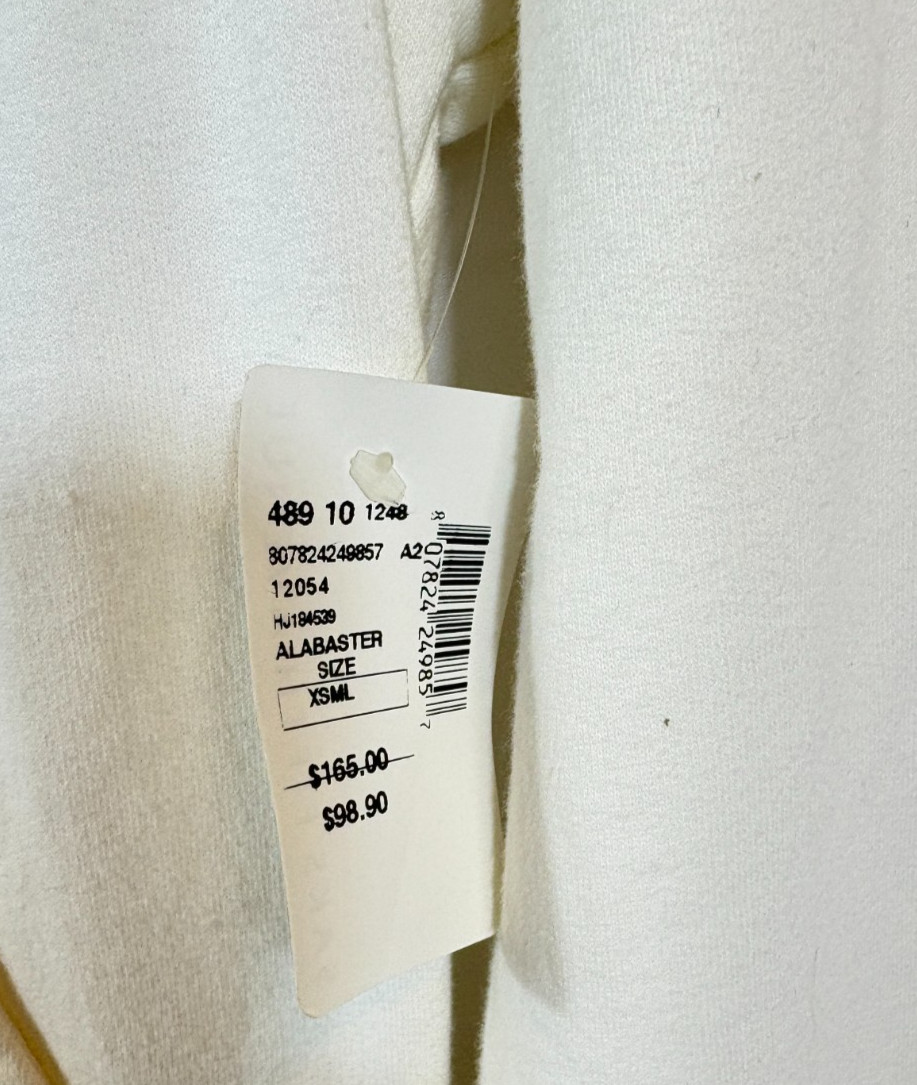 TWISTED HEART BEADED HEART Embroidered Zip Up Faux Fur Trim Hoodie Sz XS NWT