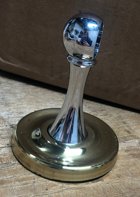 New Prestige Bathware By Franklin Brass Paper Holder Solid Brass Model #4508.