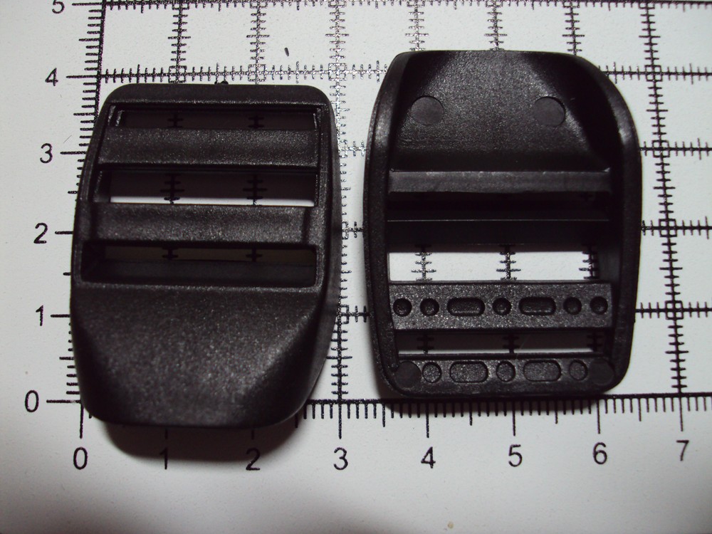 10pcs. Black Plastic Ladderlock Buckles for Webbing 25mm "B"