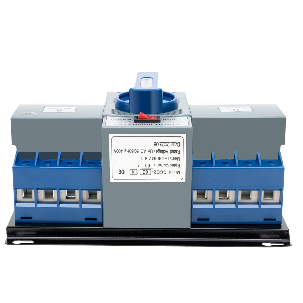 Dual Power Automatic Transfer Switch kit 63A 4P ATS Generator Changeover Switch