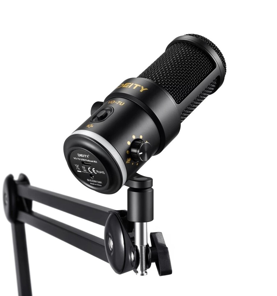 Deity VO-7U USB Broadcast Microphone Dynamic Mic RGB Light For Phone Studio Live