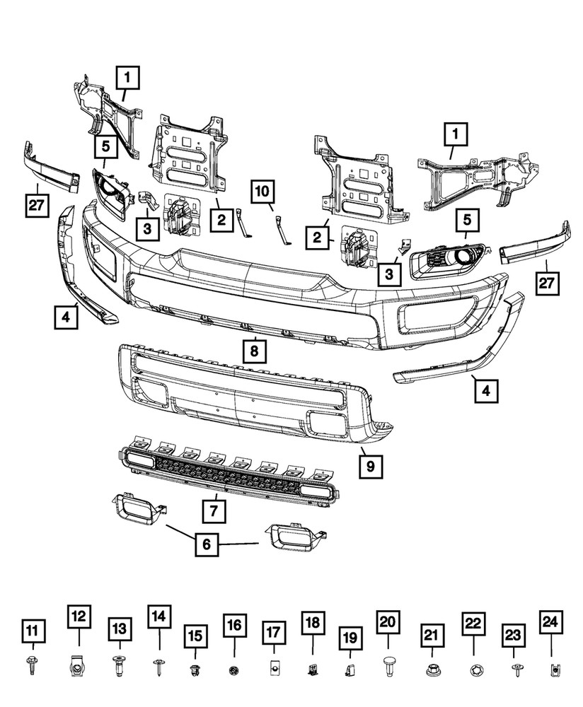 Genuine Mopar U Type Clip 68272023AA