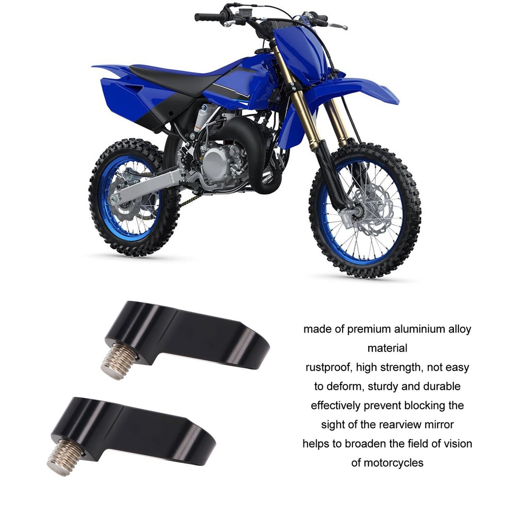 1 Pair Motorcycle Mirror Mount Riser Adapters High Strength For NMAX PRKL