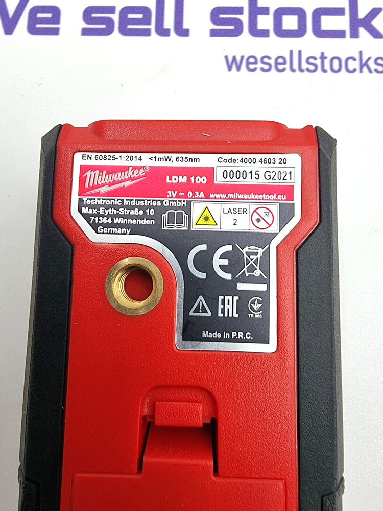 MILWAUKEE LDM45 LDM100 LASER DISTANCE METER