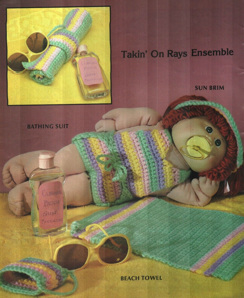 CABBAGE PATCH KIDS CROCHETED FUNWEAR 20 DESIGNS CROCHET PATTERN BOOK