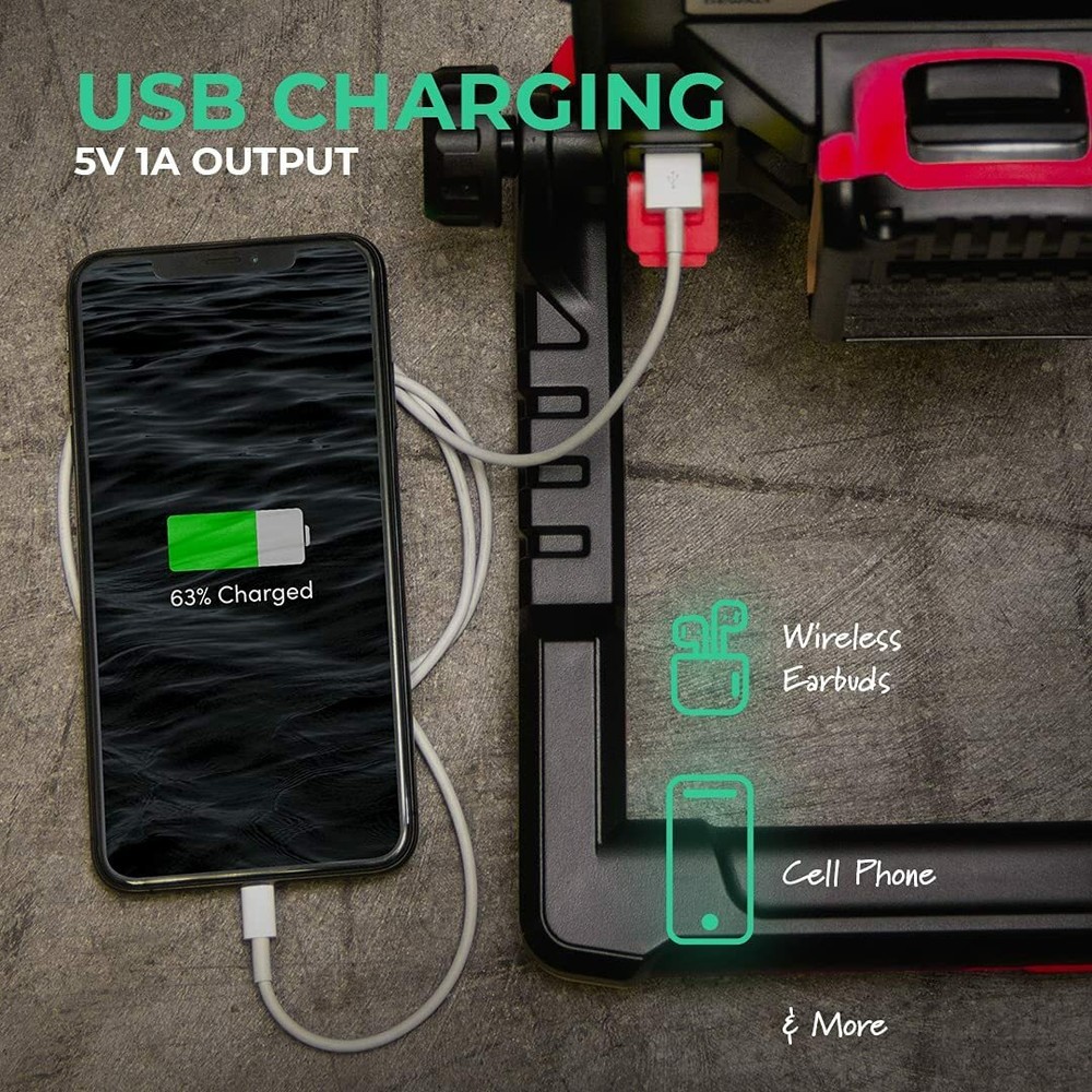 Master Tailgaters LED Work Flood Light Compatible for Black & Decker 18v-20v