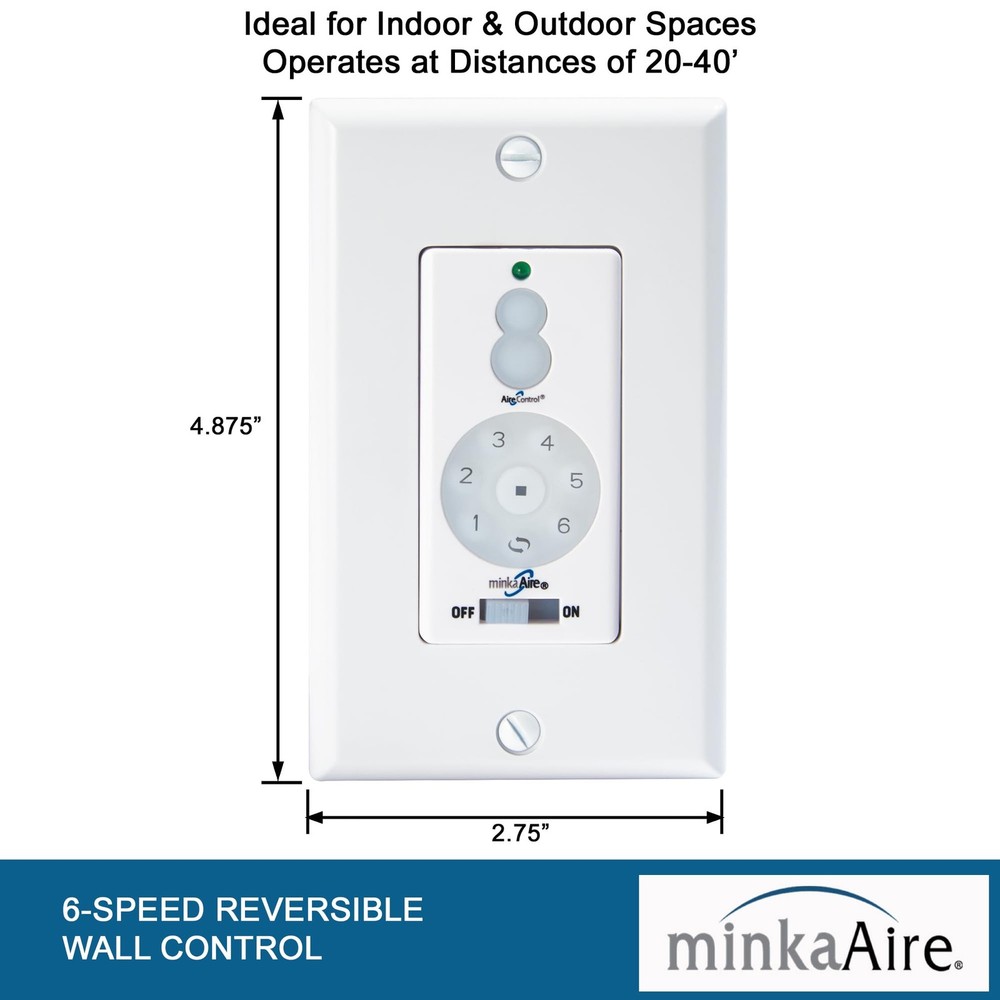 Minka Aire WC400 DC Wall Control Remote White