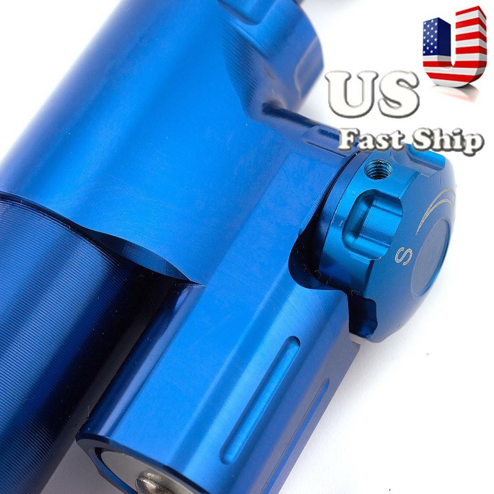 Motorcycle Steering Damper Linear Stabilizer Universal Safety Control Blue 1xpcs