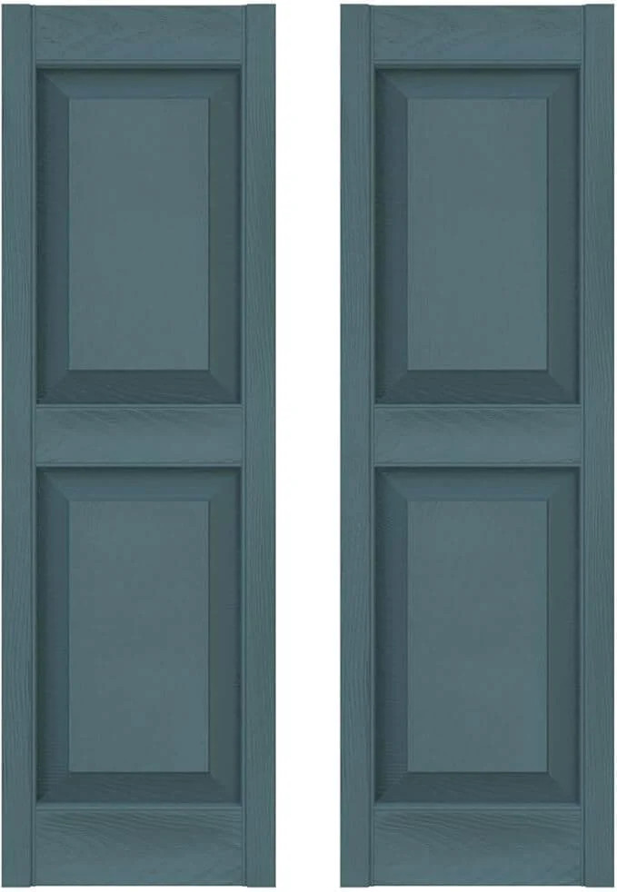 Raised Panel Vinyl Shutters