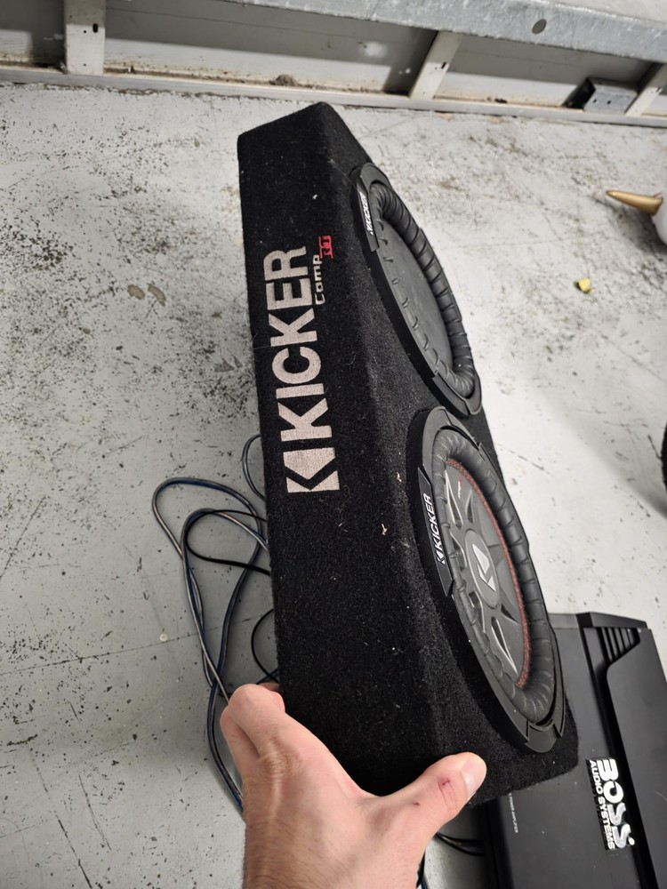 Kicker 43TCWRT672 Car Audio 6.75" Comp RT Loaded Sub Box Sealed Enclosure 2 Ohm