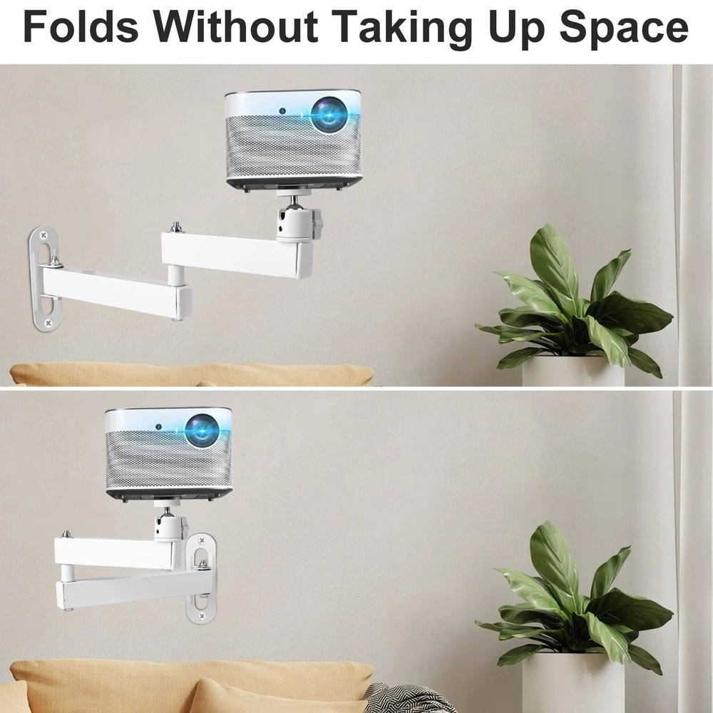 Adjustable Foldable Wall Mount for Camera Projector with Max 13.8in Arm Length