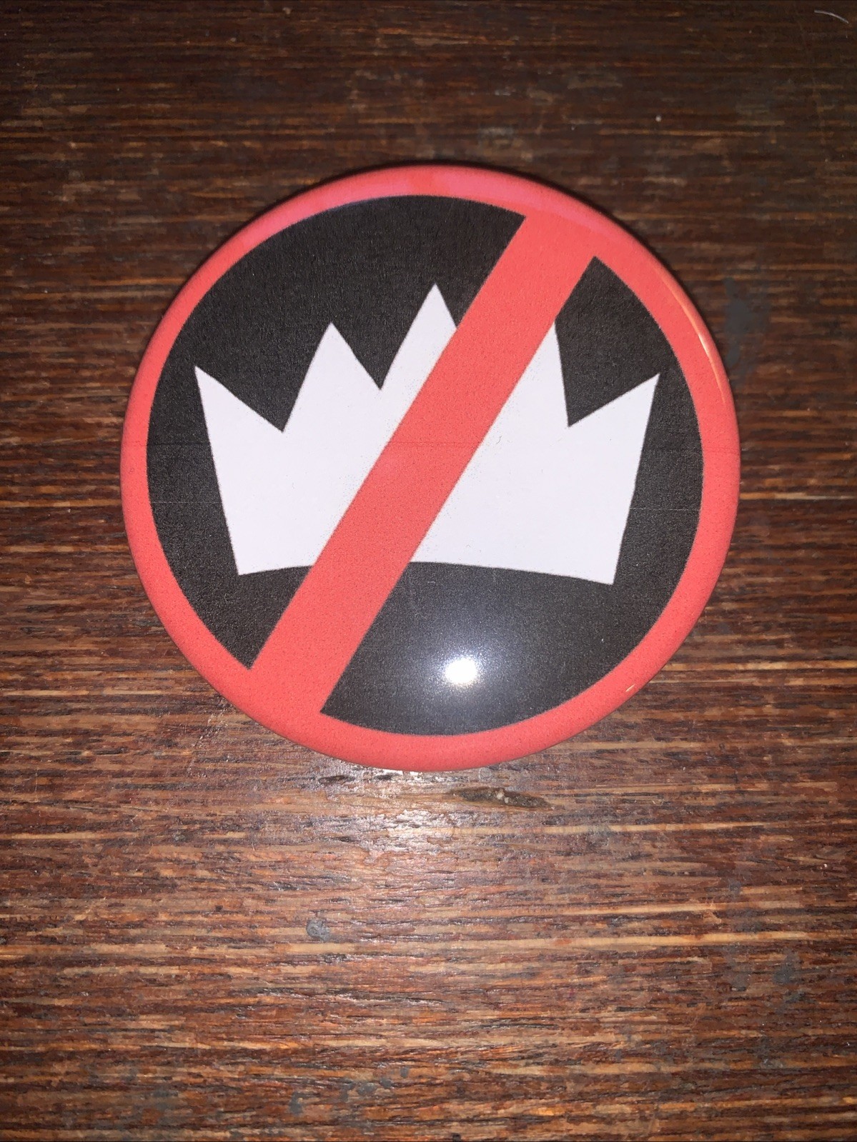 No Kings 2025 Protest Political 2.25 Inch Pinback Button