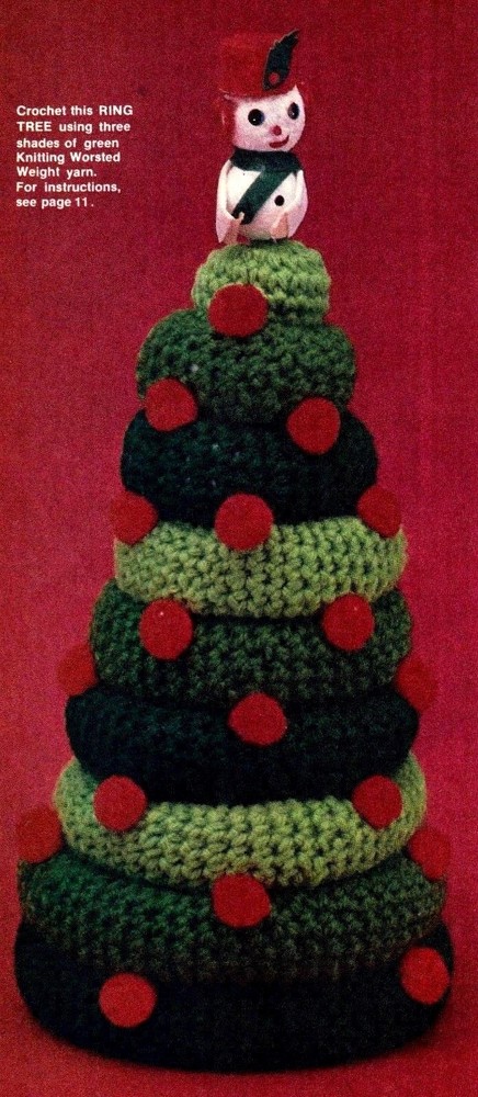 CUTE Christmas Ring Tree/Crochet Pattern INSTRUCTIONS ONLY