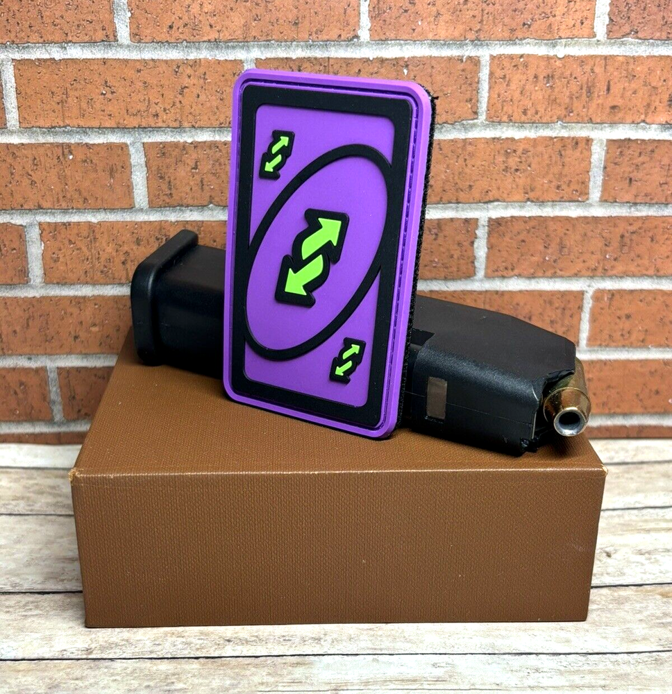 Tactical PVC Patch - Uno Reverse Card Patch - Purple Uno Reverse Card PVC Patch