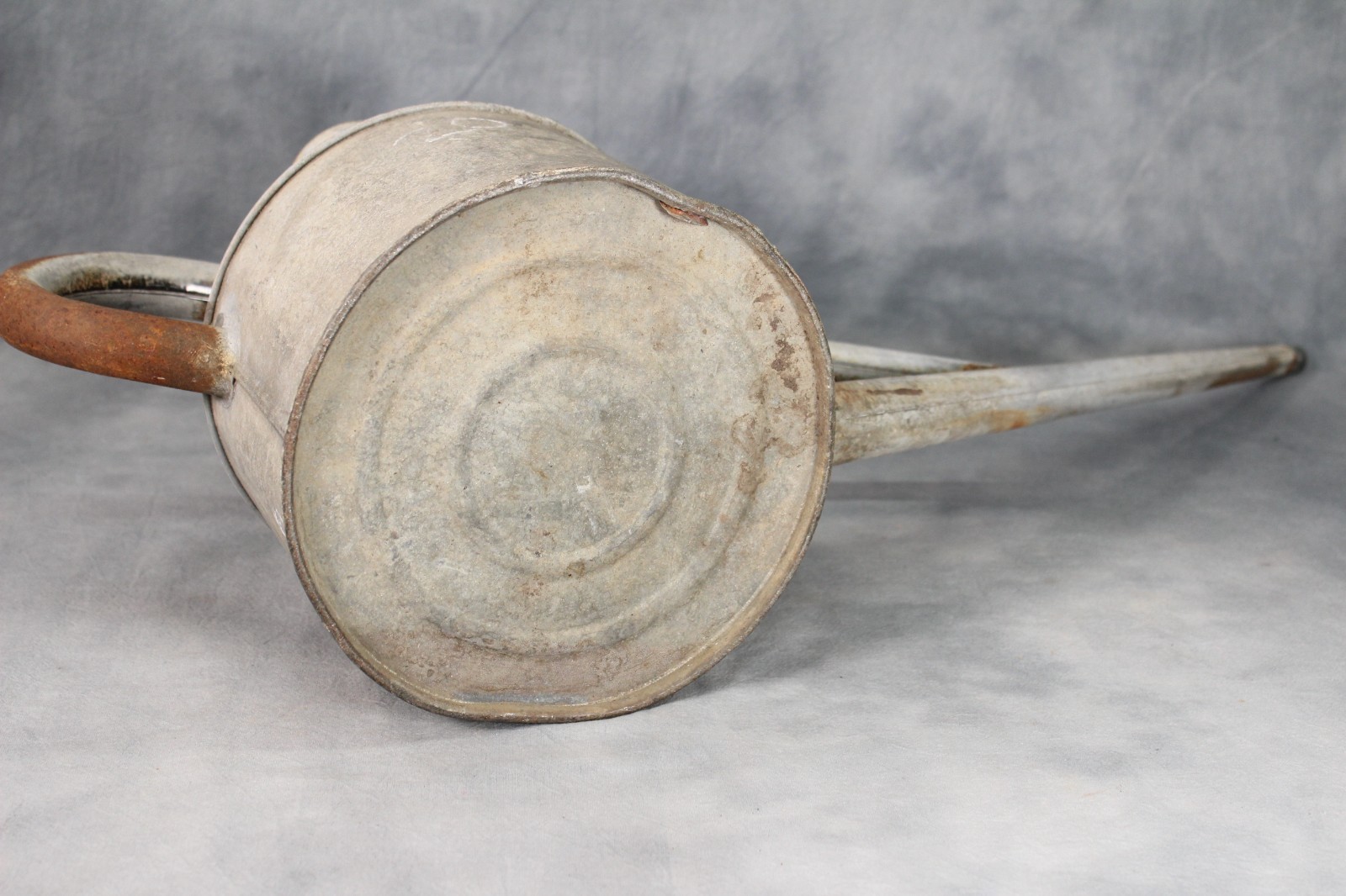 Large Vintage Haws No2 4QT Long Reach Spout Galvanised Steel Garden Watering Can