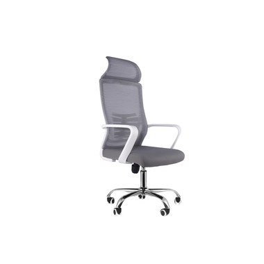 Home Office White Chair Ergonomic Desk Chair Mesh Computer Chair Lumbar Support