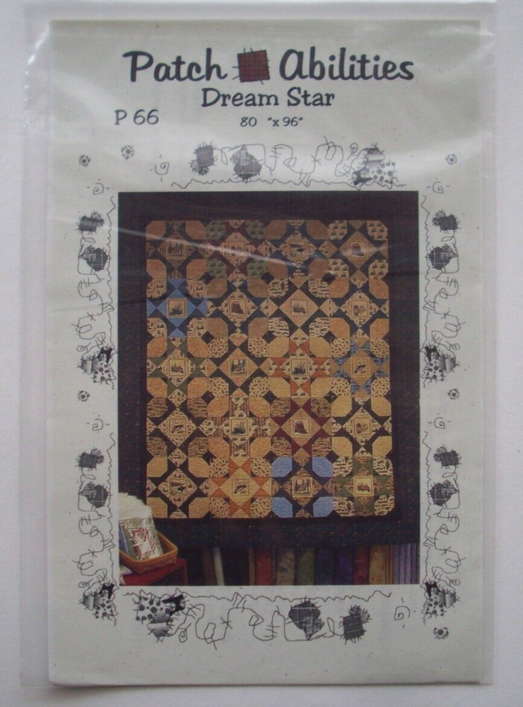 Dream Star pieced block quilt pattern *F