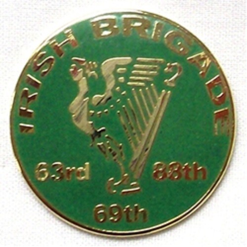 IRISH BRIGADE HARP 63rd 69th 88th LAPEL PIN NEW