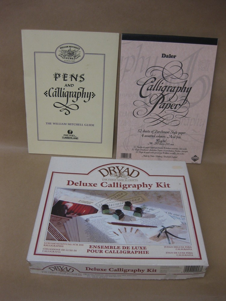 Calligraphy Bundle~ William Mitchell Guide / Daler Paper / Dryad Calligraphy Kit