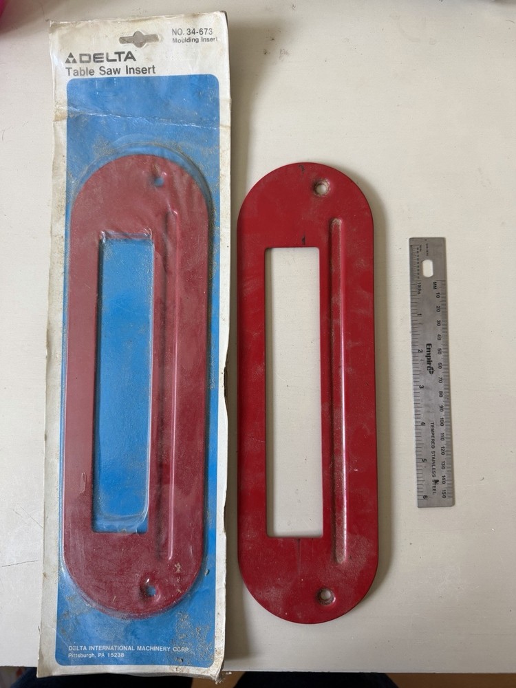 2- Delta Table Saw Molding Insert 34-673