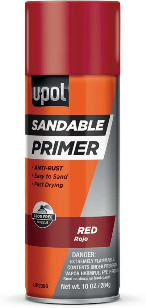 Sandable Primer Spray, Fast-Drying & Durable with Anti-Rust Technology, Black 10
