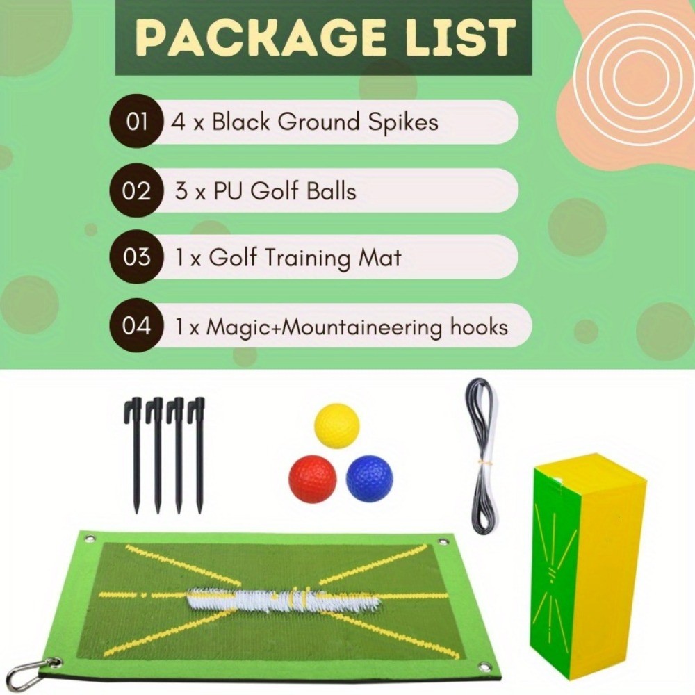 Golf Batting Mat Instant Feedback Swing Path Practice Mat ADAPTS Practice Mat