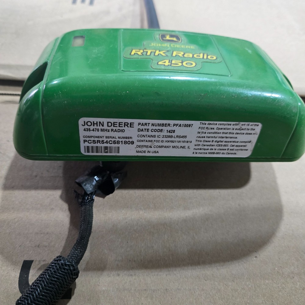 John Deere Starfire 450mhz RTK
