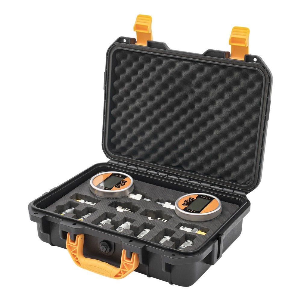Digital Hydraulic Pressure Test Coupling Kit with 2 Gauges 2 Quick Connector