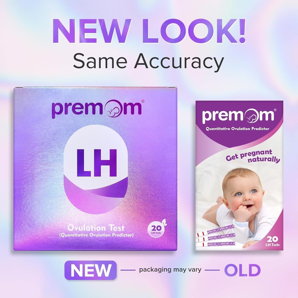Premom Quantitative Ovulation Test Strips, Ovulation Predictor Kit with Smart...