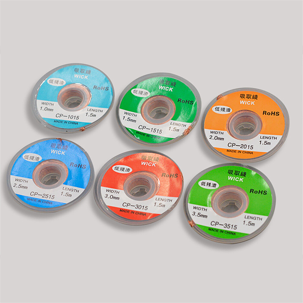 Solder Removal Braid Desoldering Wire Mesh Braid Tape Copper Braid for Soldering