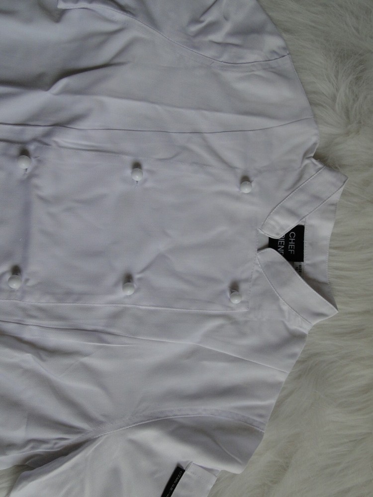 Lady's Chef Jacket White with Short Sleeves