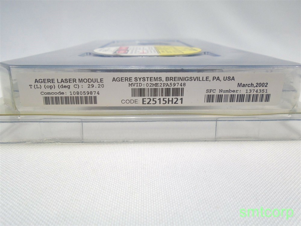 Agere Systems Fiber Optic Laser Module Part Number E2515H21