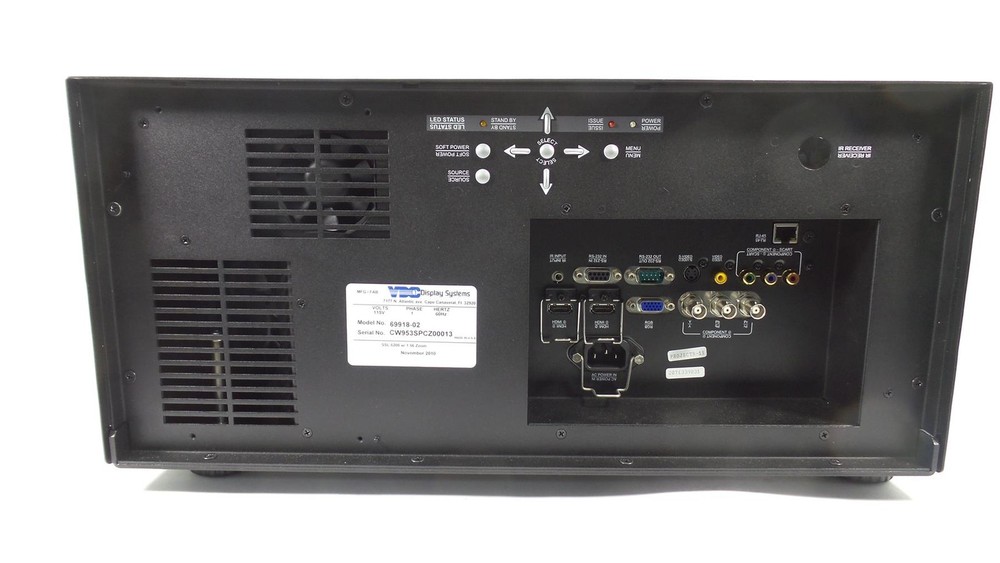VDC Display Systems SSL-6200U Ruggedized Projector - LED Timer : 150 Hours