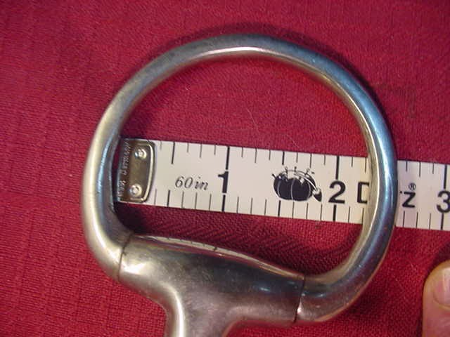 Stainless Steel 4.5" Single Joint Solid Mouth Eggbutt Snaffle Bit