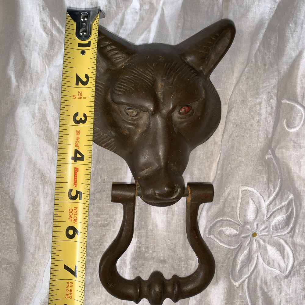 Vintage Fox Head Door Knocker