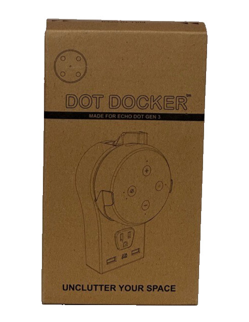 Echo Dot Docker Wall Mount for Dot Gen 3-New Sealed Boxes-Black