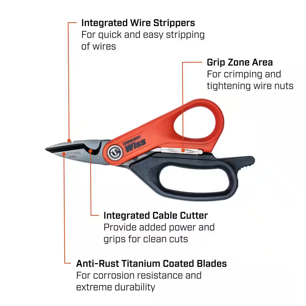 Wiss 5 In. Electrical Scissors