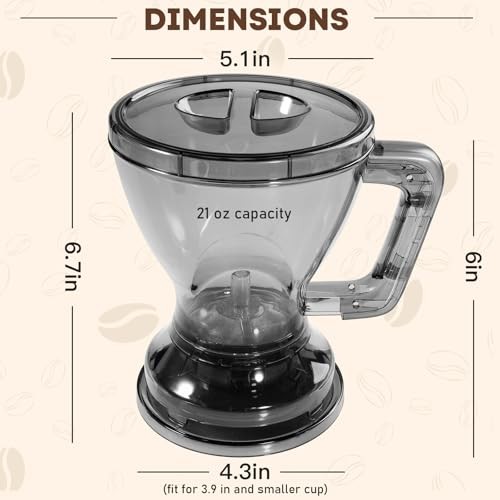 Pour Over Coffee Dripper & Filter, Reusable Paperless Clever Dripper Automatic