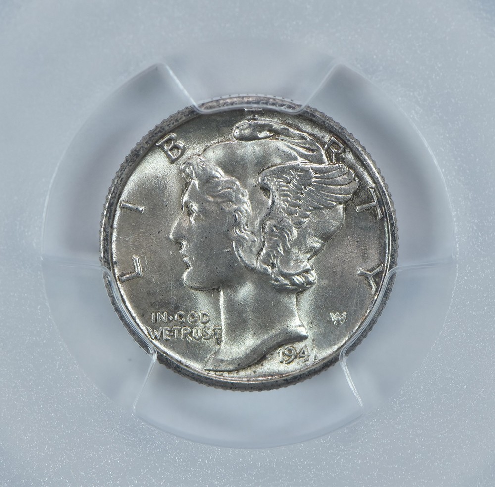 1941-D Mercury Dime MS64 FB PCGS Blue Label