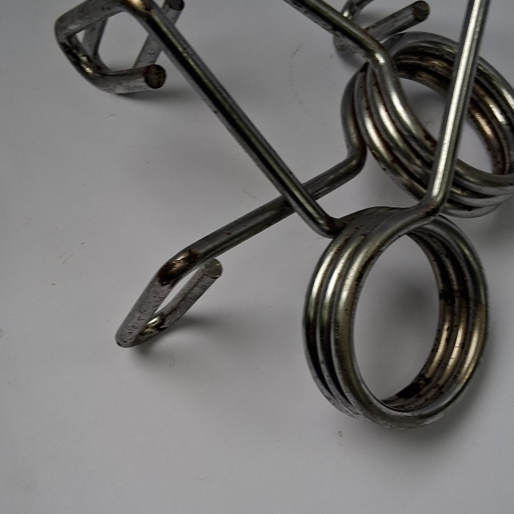 Chrome Olympic Barbell Collars Pair Silver Spring Clips Weight Lifting Set